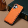 iPhone 16 Plus D04 Calf Texture Dual Card Slot Holder Phone Case - Orange