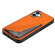 iPhone 16 Plus D04 Calf Texture Dual Card Slot Holder Phone Case - Orange