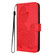 iPhone 16 Plus Datura Flower Embossed Flip Leather Phone Case - Red
