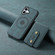 iPhone 16 Plus Denior D14 NK Retro Pattern MagSafe Magnetic Card Holder Leather Phone Case - Blue iPhone 16 Plus Denior D14 NK Retro Pattern MagSafe Magnetic Card Holder Leather Phone Case - Blue