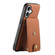 iPhone 16 Plus Denior D14 NK Retro Pattern MagSafe Magnetic Card Holder Leather Phone Case - Brown