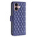 iPhone 16 Plus Diamond Lattice Wallet Flip Leather Phone Case - Blue