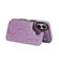 iPhone 16 Plus Double Buckle Butterfly Embossing PU Phone Case - Purple
