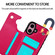 iPhone 16 Plus Double Buckle Crazy Horse Texture PU Phone Case - Rose Red