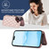 iPhone 16 Plus Double Buckle Rhombic PU Leather Phone Case - Rose Gold