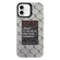 iPhone 16 Plus Electroplated Silver Series PC Protective Phone Case - Creative Text B