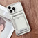 iPhone 16 Plus Electroplating Card Bag Holder TPU Phone Case - Silver iPhone 16 Plus Electroplating Card Bag Holder TPU Phone Case - Silver