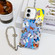 iPhone 16 Plus Electroplating Laser Butterfly Phone Case with Wrist Strap - Color Butterflies AB1