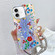iPhone 16 Plus Electroplating Laser Flower Phone Case with Wrist Strap - Flower AH6