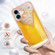 iPhone 16 Plus Electroplating Marble Dual-side IMD Phone Case - Draft Beer