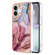 iPhone 16 Plus Electroplating Marble Dual-side IMD Phone Case - Rose Red 014