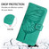 iPhone 16 Plus Embossed Butterfly Leather Phone Case - Green