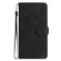iPhone 16 Plus Flower Embossing Pattern Leather Phone Case - Black