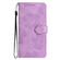 iPhone 16 Plus Flower Embossing Pattern Leather Phone Case - Purple