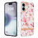 iPhone 16 Plus Flowers and Plants Series IMD TPU Phone Case - Pink Gardenia