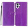 iPhone 16 Plus Glitter Powder Flip Leather Phone Case - Purple