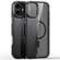 iPhone 16 Plus Glitter Powder Lens Holder MagSafe Magnetic Phone Case - Transparent Black