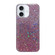 iPhone 16 Plus Glitter Sequins Epoxy TPU Phone Case - Pink