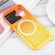 iPhone 16 Plus Gradient Color Honeycomb Aromatherapy MagSafe Phone Case - Orange Yellow
