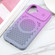 iPhone 16 Plus Gradient Color Honeycomb Aromatherapy MagSafe Phone Case - Purple Grey