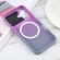 iPhone 16 Plus Gradient Color Honeycomb Aromatherapy MagSafe Phone Case - Purple Grey