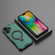 iPhone 16 Plus Grating Holder Shockproof Phone Case - Green