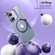 iPhone 16 Plus Ice Feel HD Transparent MagSafe PC Full Coverage Phone Case - Purple