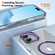iPhone 16 Plus Ice Feel HD Transparent MagSafe PC Full Coverage Phone Case - Purple