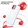 iPhone 16 Plus Ice Feel HD Transparent PC Full Coverage Phone Case - Red