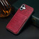 iPhone 16 Plus Imitation Crocodile Leather Back Phone Case with Holder - Rose Red