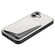 iPhone 16 Plus Imitation Crocodile Leather Back Phone Case with Holder - White