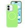 iPhone 16 Plus Jelly Liquid Silicone MagSafe Magnetic Phone Case - Green