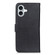 iPhone 16 Plus KHAZNEH Cowhide Texture Horizontal Flip Leather Phone Case - Black