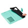 iPhone 16 Plus Lace Flower Embossing Flip Leather Phone Case - Green