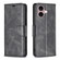 iPhone 16 Plus Lambskin Texture Pure Color Flip Leather Phone Case - Black