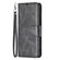 iPhone 16 Plus Lambskin Texture Pure Color Flip Leather Phone Case - Black
