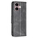 iPhone 16 Plus Lambskin Texture Pure Color Flip Leather Phone Case - Black