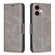 iPhone 16 Plus Lambskin Texture Pure Color Flip Leather Phone Case - Grey
