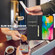 iPhone 16 Plus LC.IMEEKE L1 Series Frosted Fine Texture PU Phone Case - Black