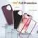 iPhone 16 Plus Life Waterproof Rugged Phone Case - Purple + Pink
