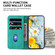 iPhone 16 Plus Lily Embossed Leather Phone Case - Green
