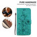 iPhone 16 Plus Lily Embossed Leather Phone Case - Green