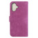 iPhone 16 Plus Little Tiger Embossed Leather Phone Case - Rose Red