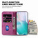 iPhone 16 Plus Little Tiger Embossed Leather Phone Case - Rose Red