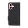 iPhone 16 Plus Magnetic Clasp Leather Phone Case - Black