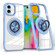 iPhone 16 Plus Magnetic Rotating Ring Holder Phone Case - Light Blue