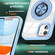 iPhone 16 Plus Magnetic Rotating Ring Holder Phone Case - Light Blue
