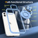 iPhone 16 Plus Magnetic Rotating Ring Holder Phone Case - Light Blue