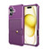 iPhone 16 Plus Magnetic Wallet Card Bag Leather Phone Case - Purple