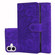iPhone 16 Plus Mandala Embossed Dual-Fold Calf Leather Phone Case - Purple